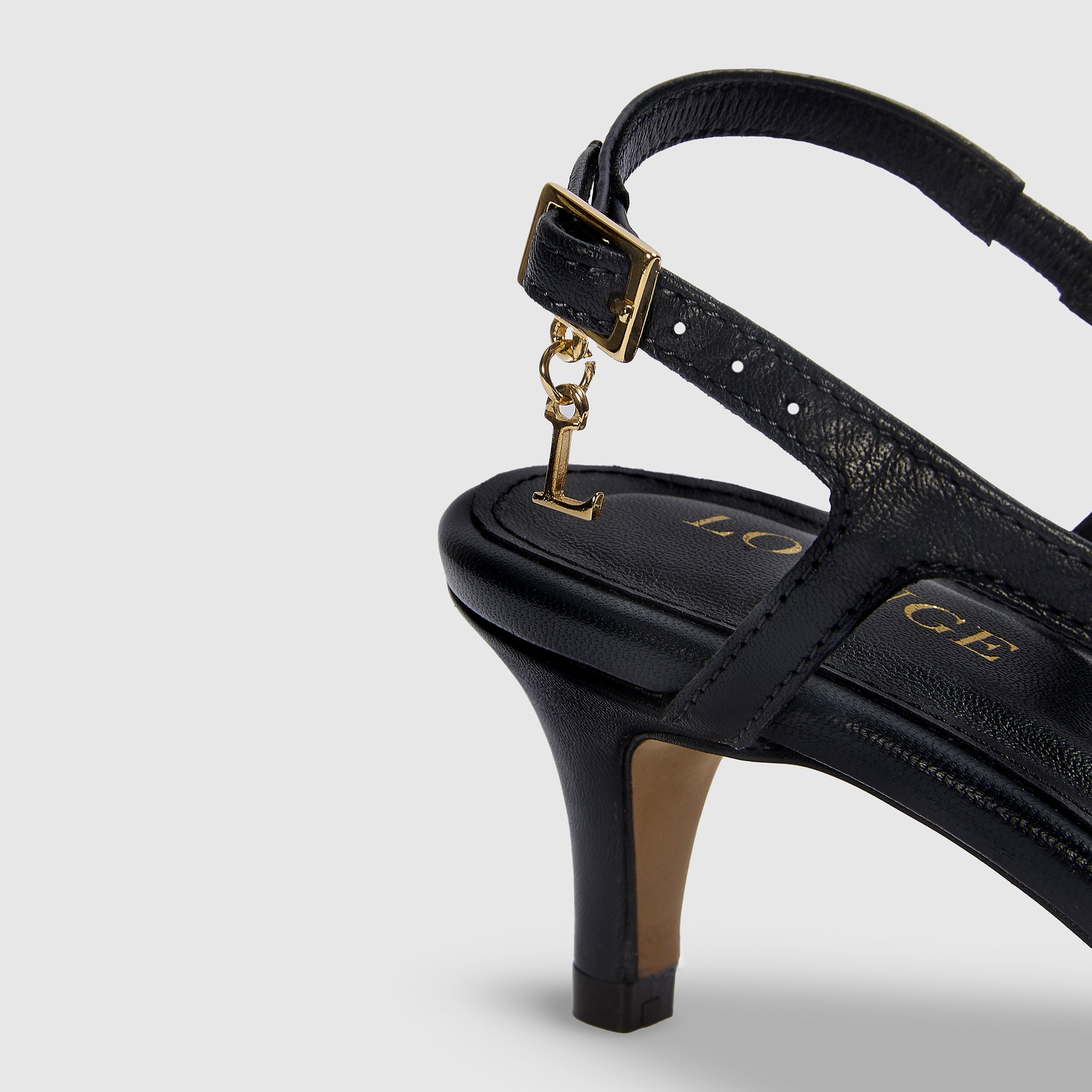 Colette Kitten Heels - Black - Image 4
