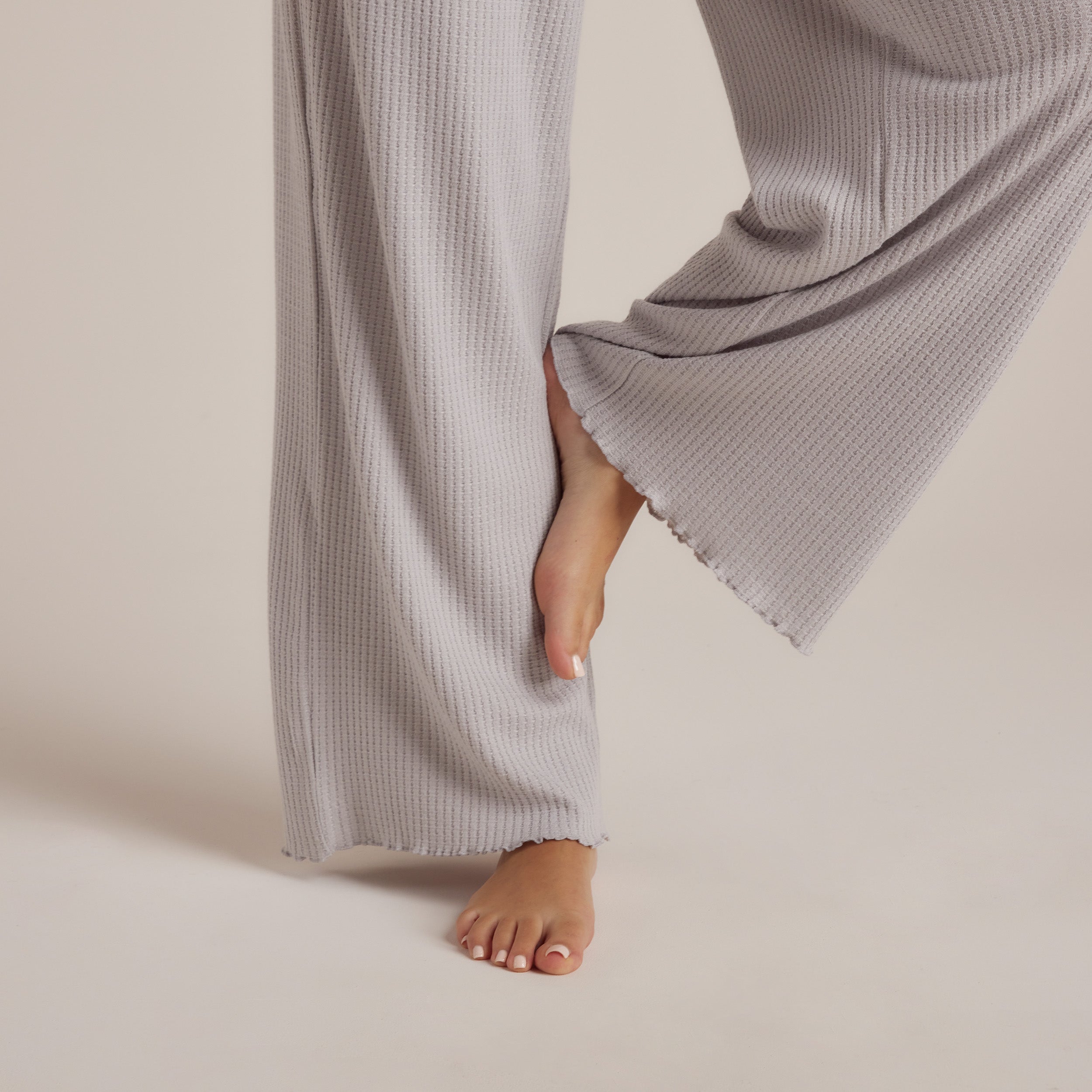 Soft Waffle Pyjama Bottoms - Frost - Image 6