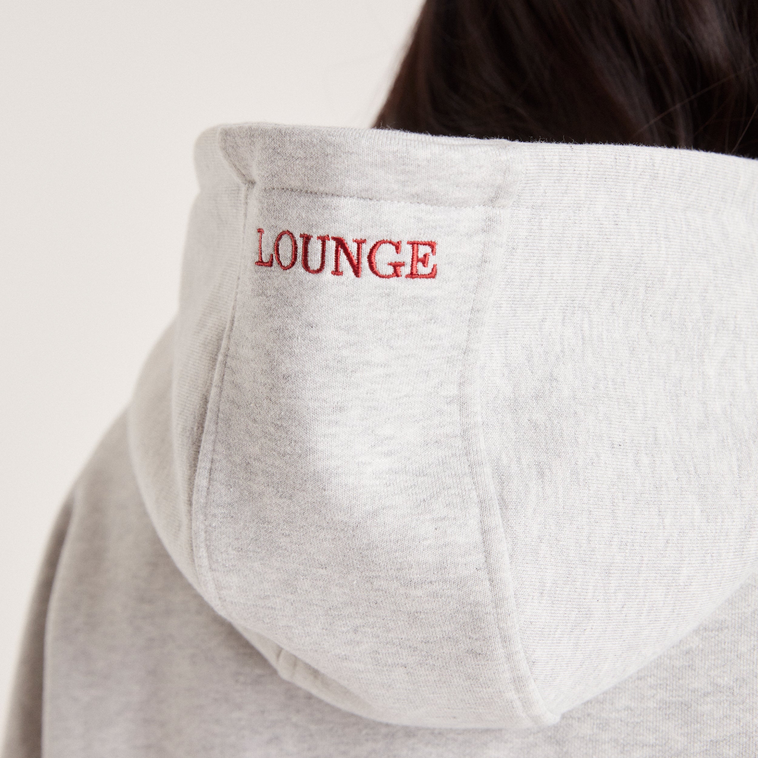 Boxy Hoodie - Grey Marl - Image 6