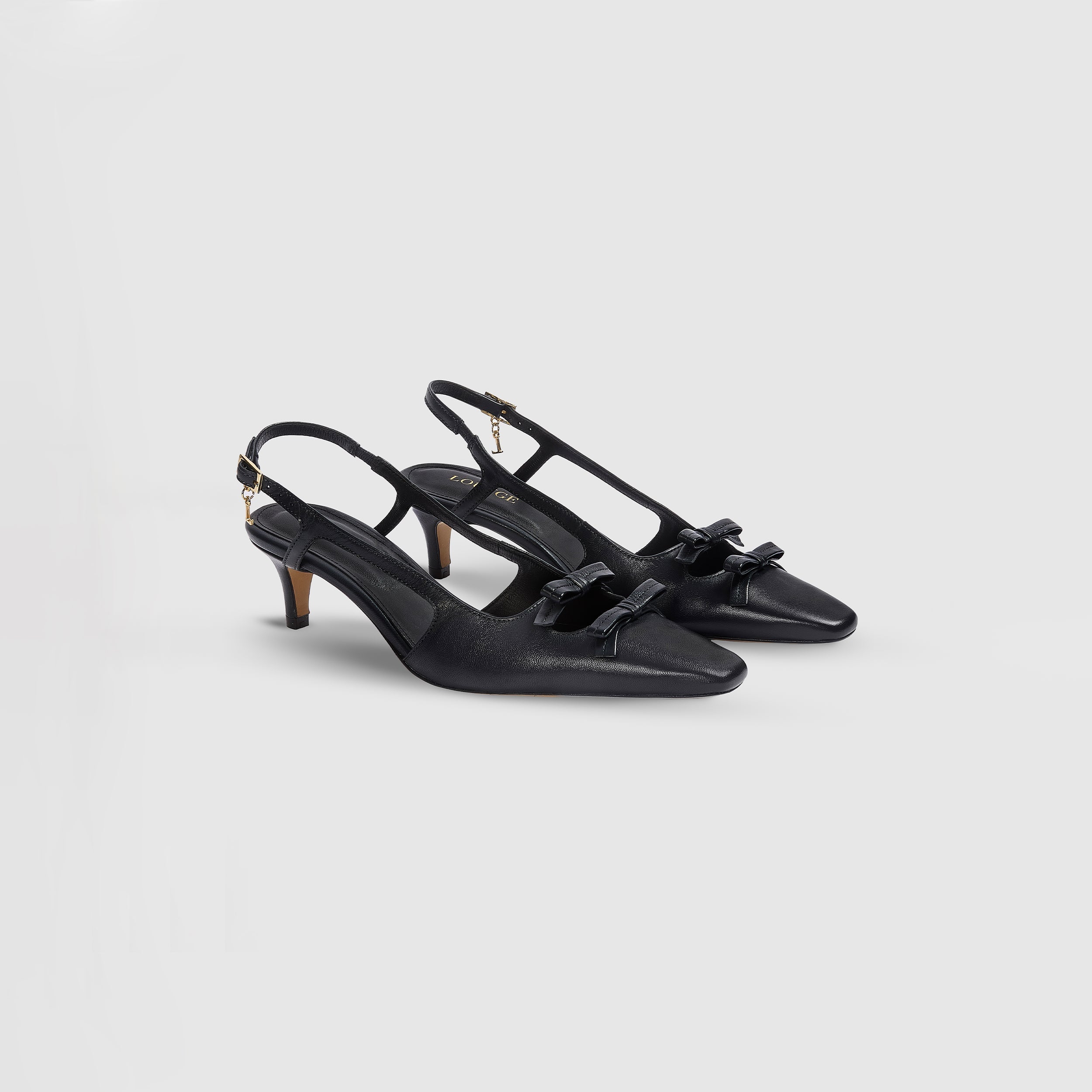 Colette Kitten Heels - Black - Image 5