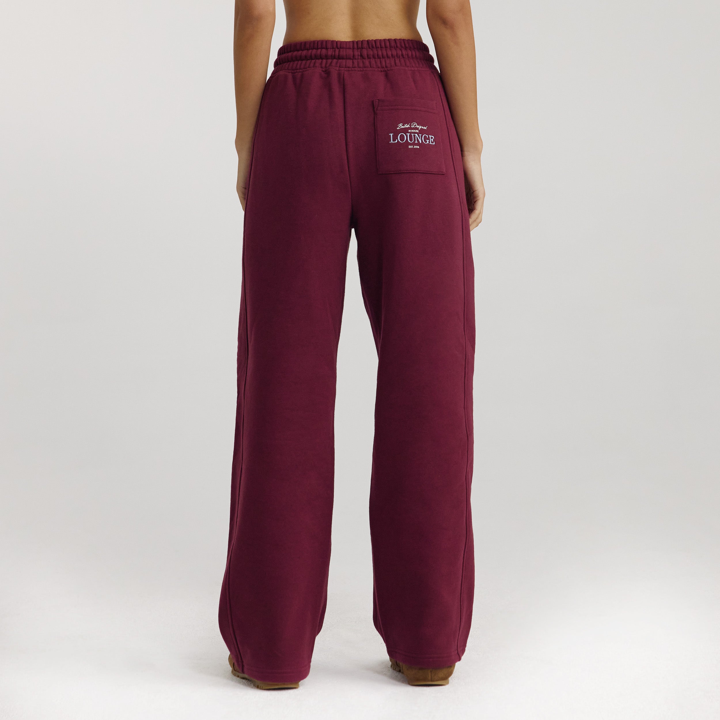 Straight-Leg Joggers - Cherry Lacquer - Image 4