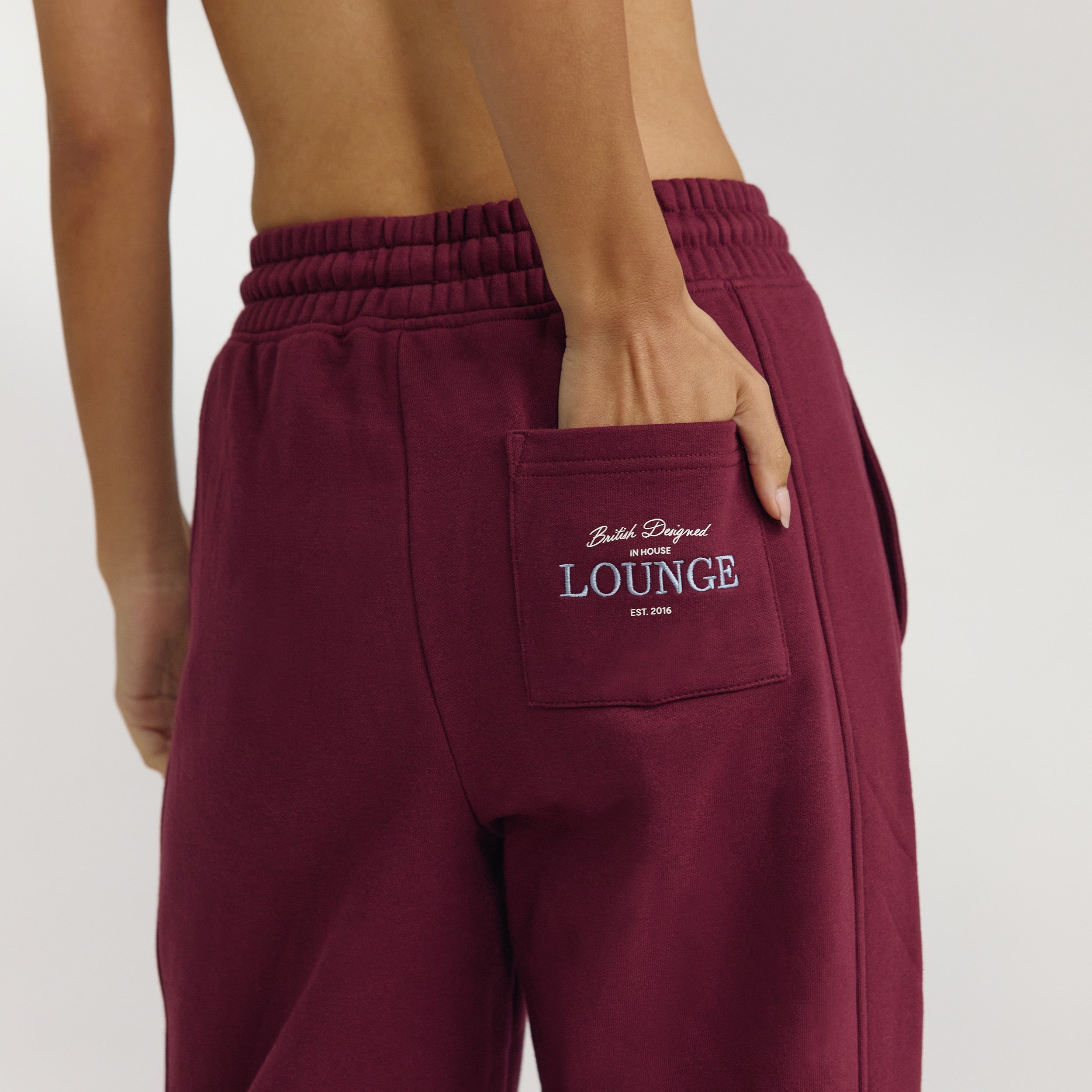 Straight-Leg Joggers - Cherry Lacquer - Image 5