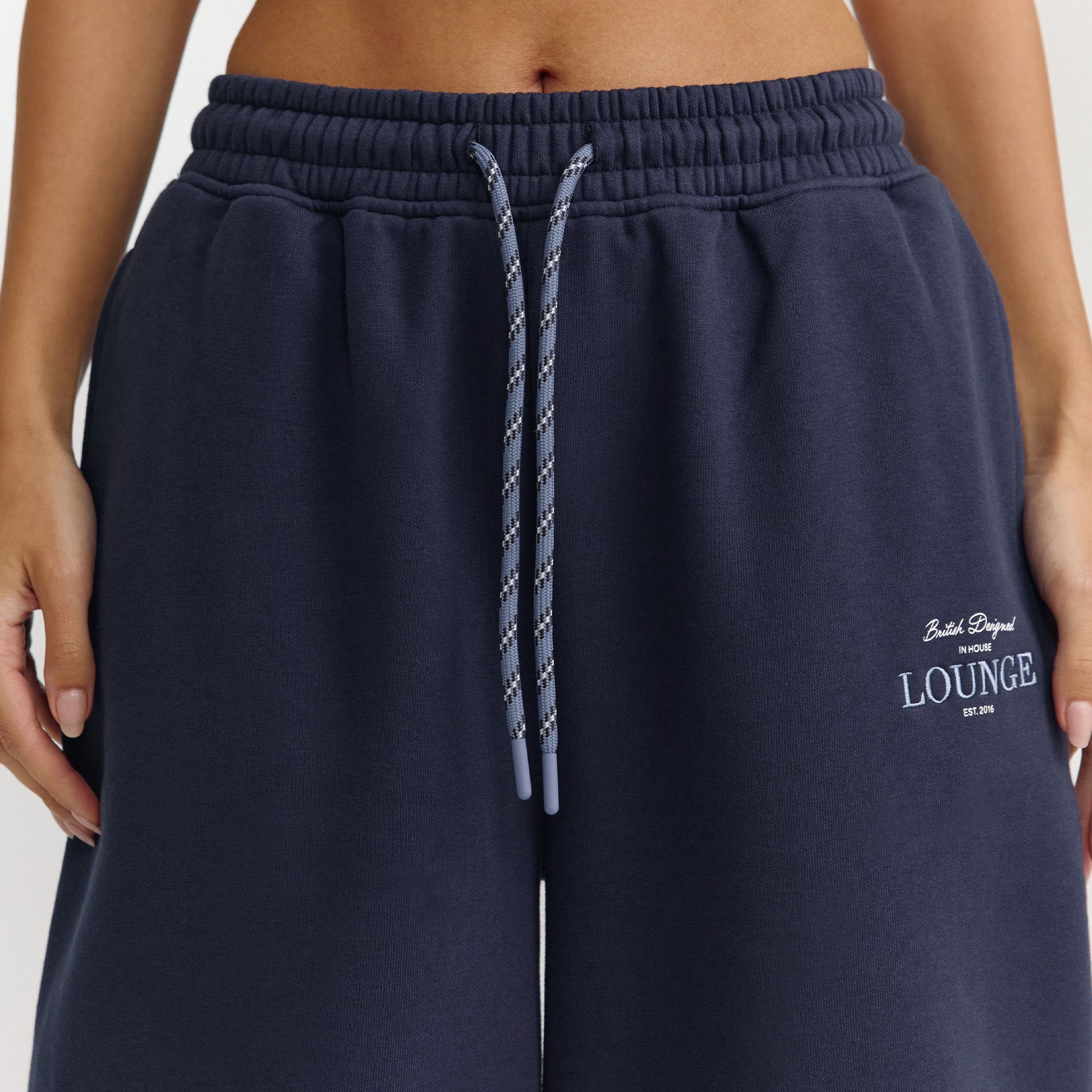 Barrel Leg Joggers - Dark Blue - Image 3