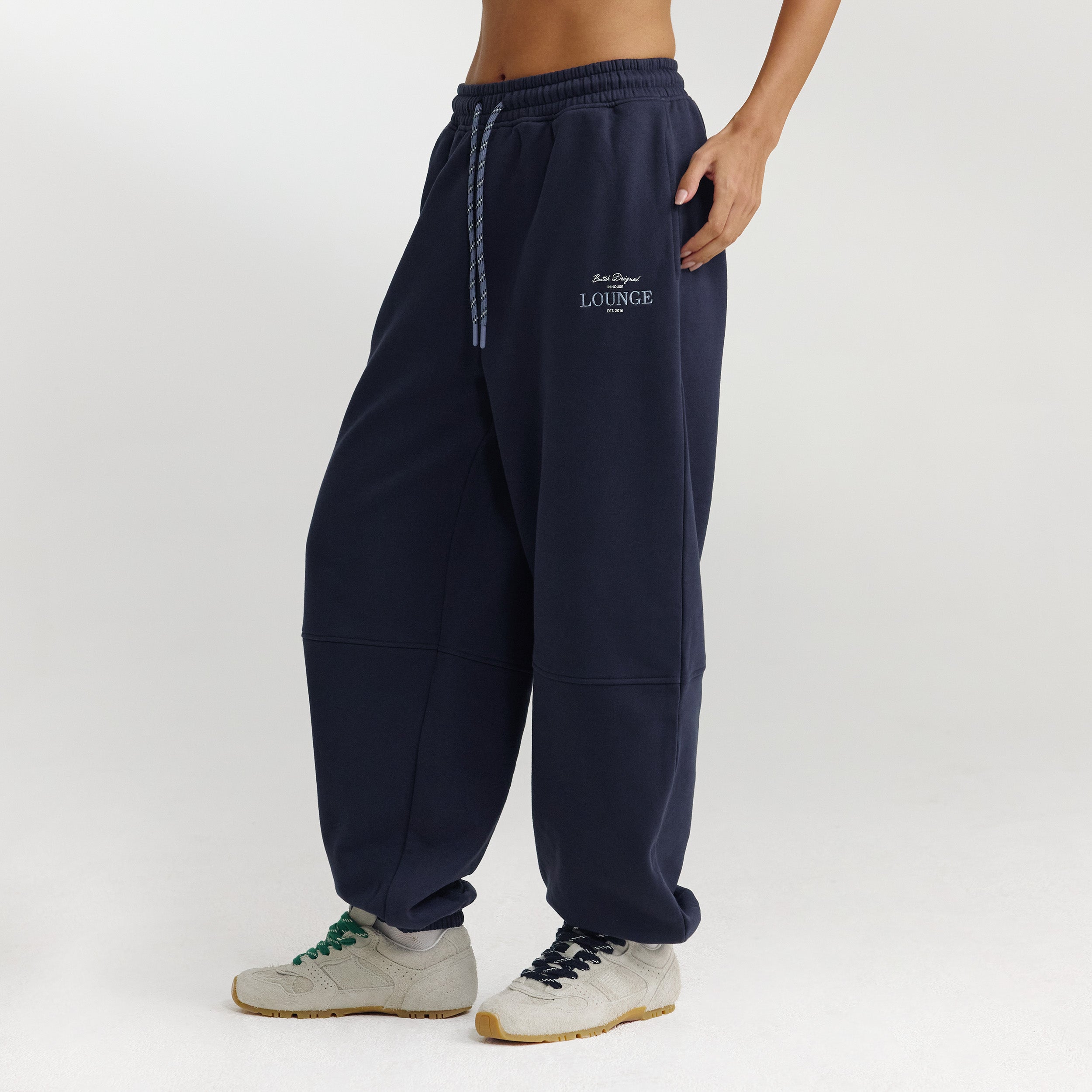 Barrel Leg Joggers - Dark Blue - Image 4