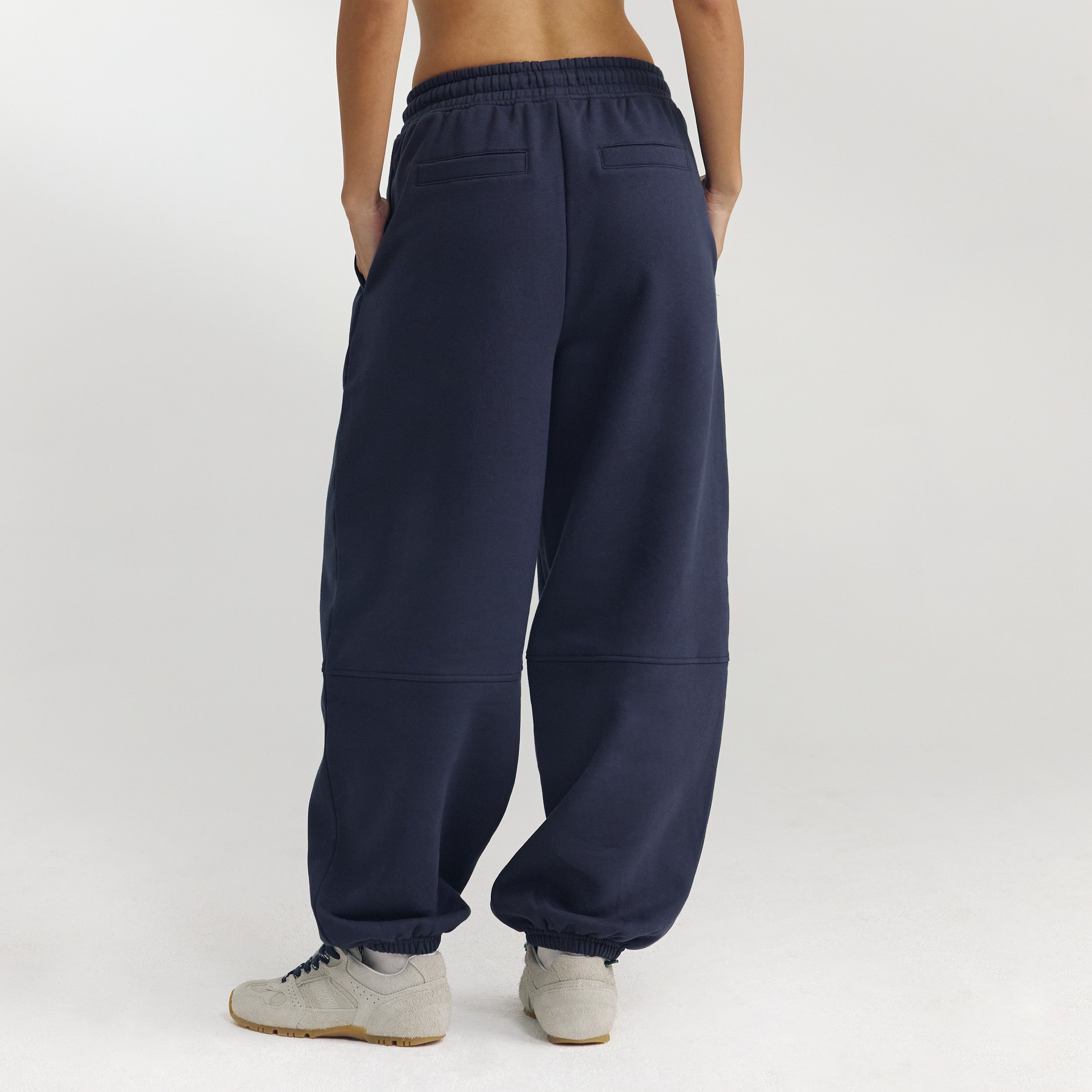 Barrel Leg Joggers - Dark Blue - Image 5