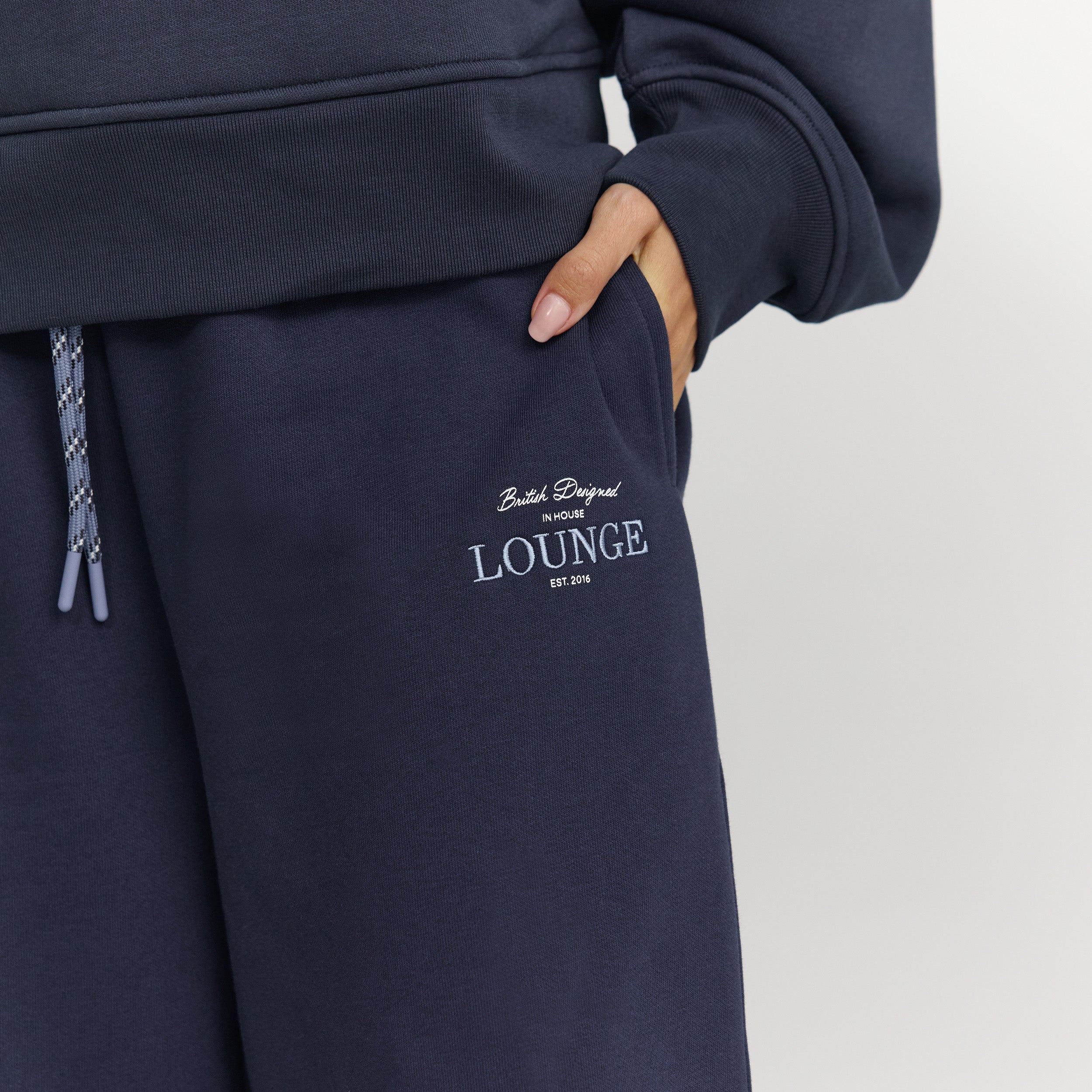 Barrel Leg Joggers - Dark Blue - Image 6