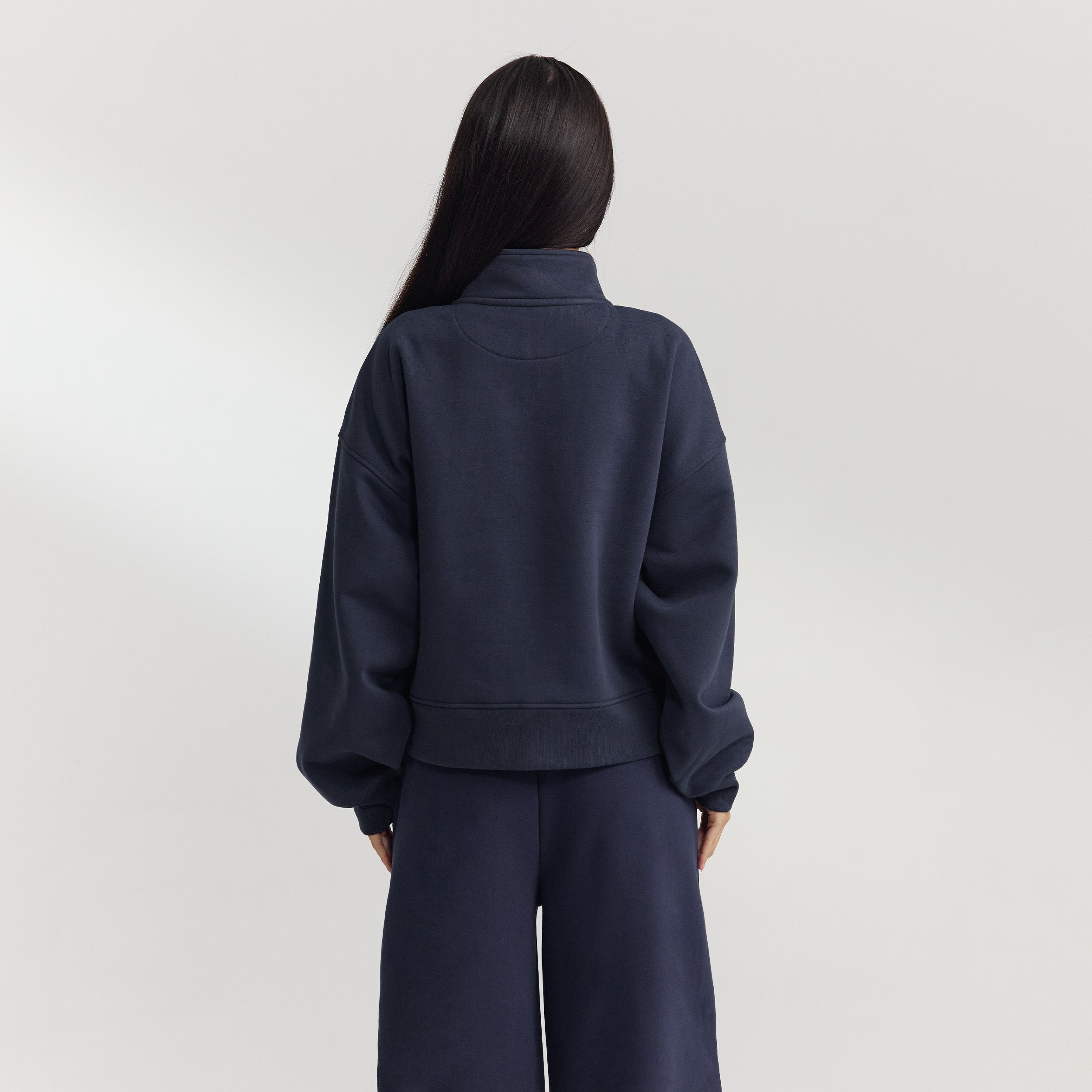 Quarter-Zip Jumper - Dark Blue - Image 6