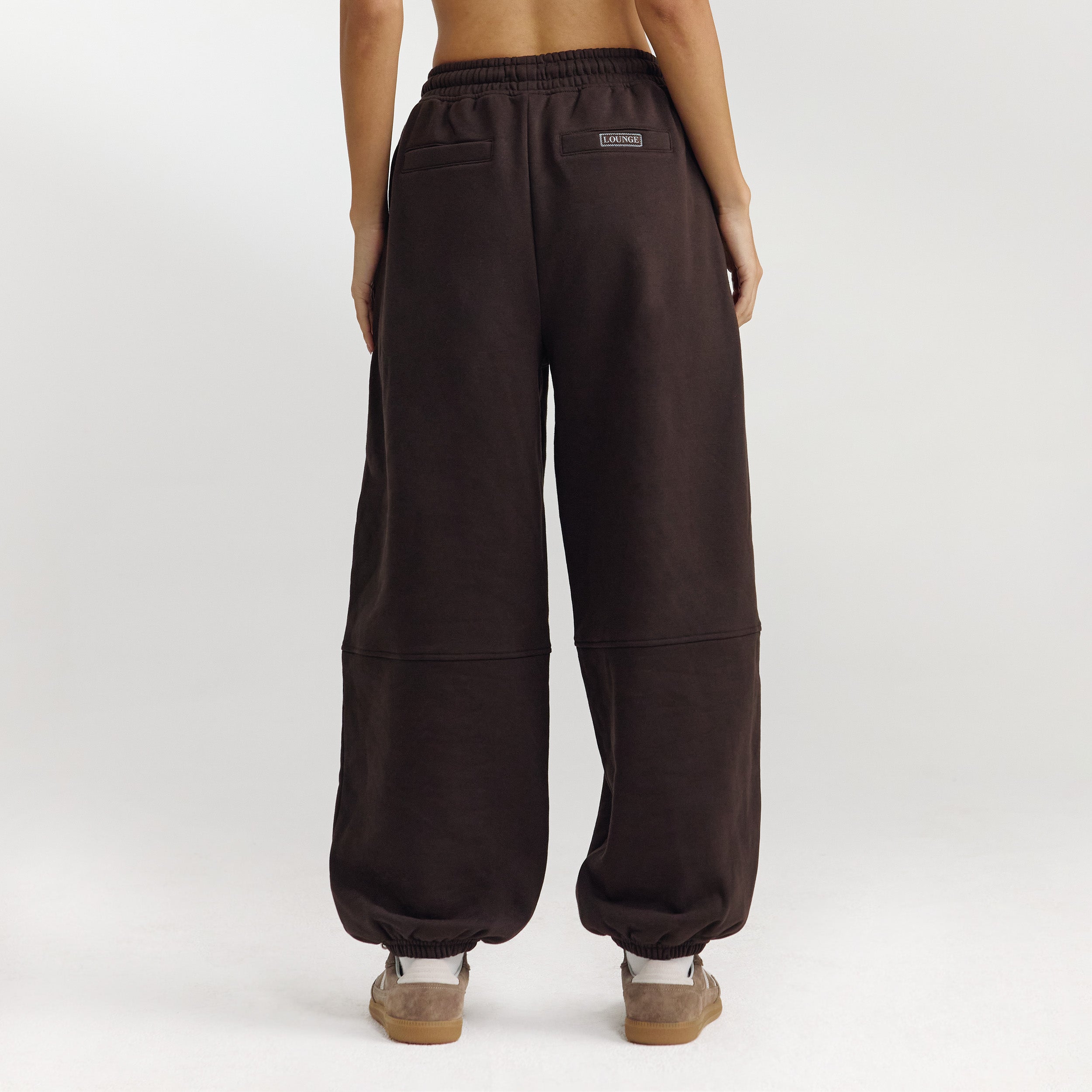 Barrel Leg Joggers - Dark Chocolate - Image 5