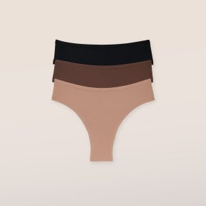 Nude Brazilian Briefs (3-Pack) - Multi